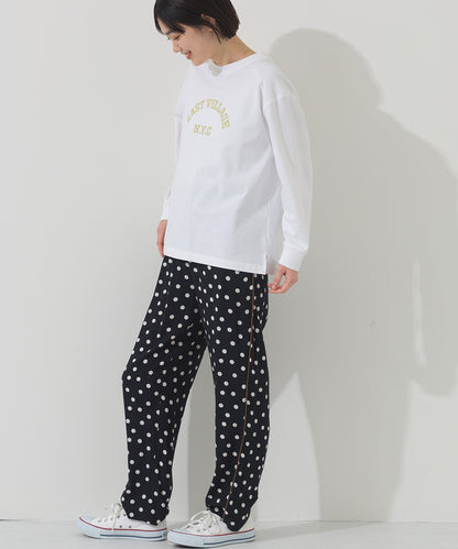 【OMNES】ロゴプリント長袖Tシャツ EASTVILLAGE【A450022OMN】