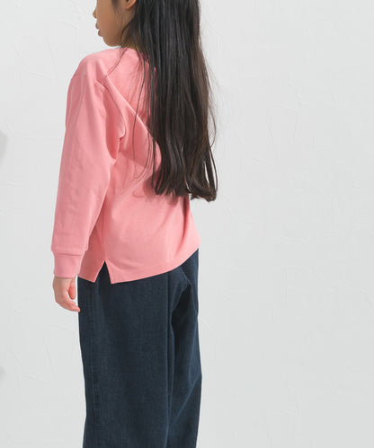 【hbB】【OMNES】キッズ ロゴプリント長袖Tシャツ EASTVILLAGE【A450023OMN】