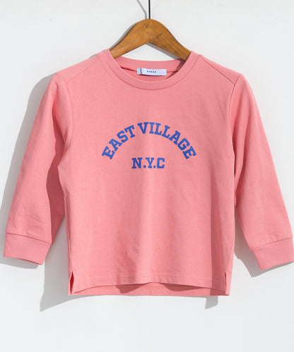 【hbB】【OMNES】キッズ ロゴプリント長袖Tシャツ EASTVILLAGE【A450023OMN】
