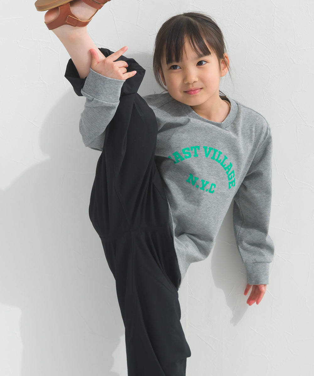 【hbB】【OMNES】キッズ ロゴプリント長袖Tシャツ EASTVILLAGE【A450023OMN】