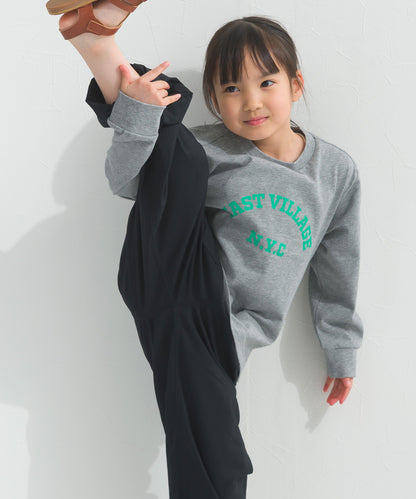 【hbB】【OMNES】キッズ ロゴプリント長袖Tシャツ EASTVILLAGE【A450023OMN】