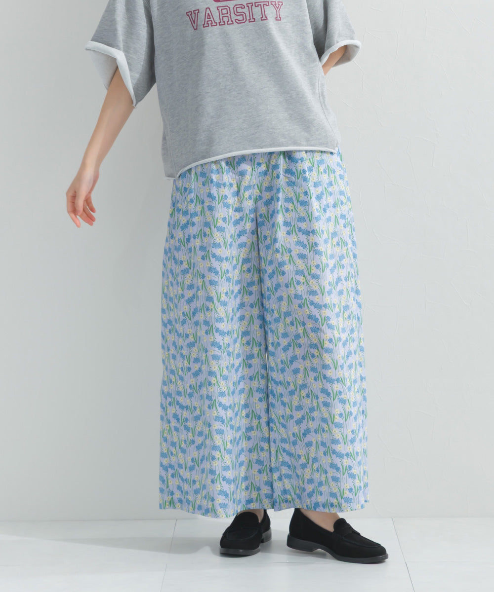 【OMNES】プリントワイドイージーパンツ【A420055OMN】