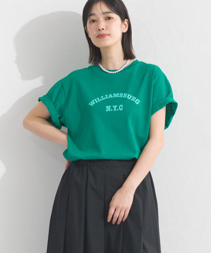 【OMNES】UVカット ロゴプリント半袖Tシャツ WILLIAMSBURG 紫外線遮蔽率99.7％【S450077OMN】