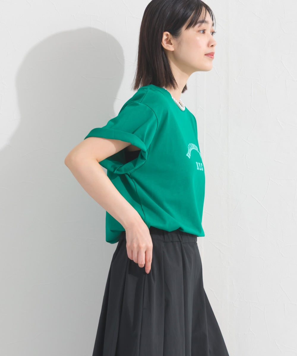【OMNES】UVカット ロゴプリント半袖Tシャツ WILLIAMSBURG 紫外線遮蔽率99.7％【S450077OMN】