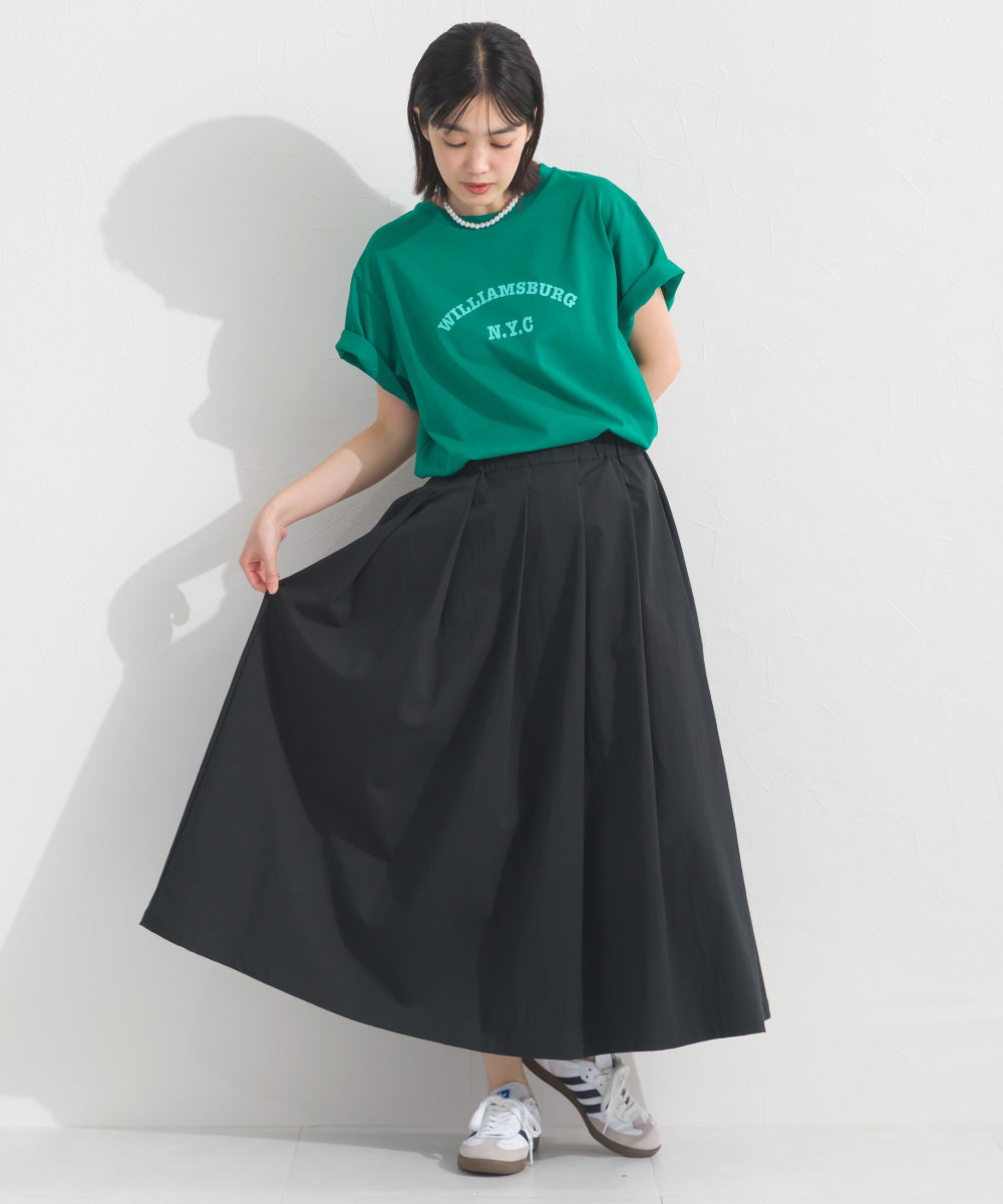 【OMNES】UVカット ロゴプリント半袖Tシャツ WILLIAMSBURG 紫外線遮蔽率99.7％【S450077OMN】