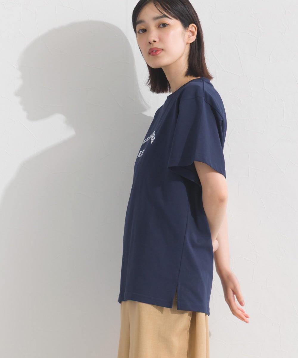 【OMNES】UVカット ロゴプリント半袖Tシャツ WILLIAMSBURG 紫外線遮蔽率99.7％【S450077OMN】