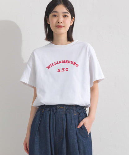 【OMNES】UVカット ロゴプリント半袖Tシャツ WILLIAMSBURG 紫外線遮蔽率99.7％【S450077OMN】