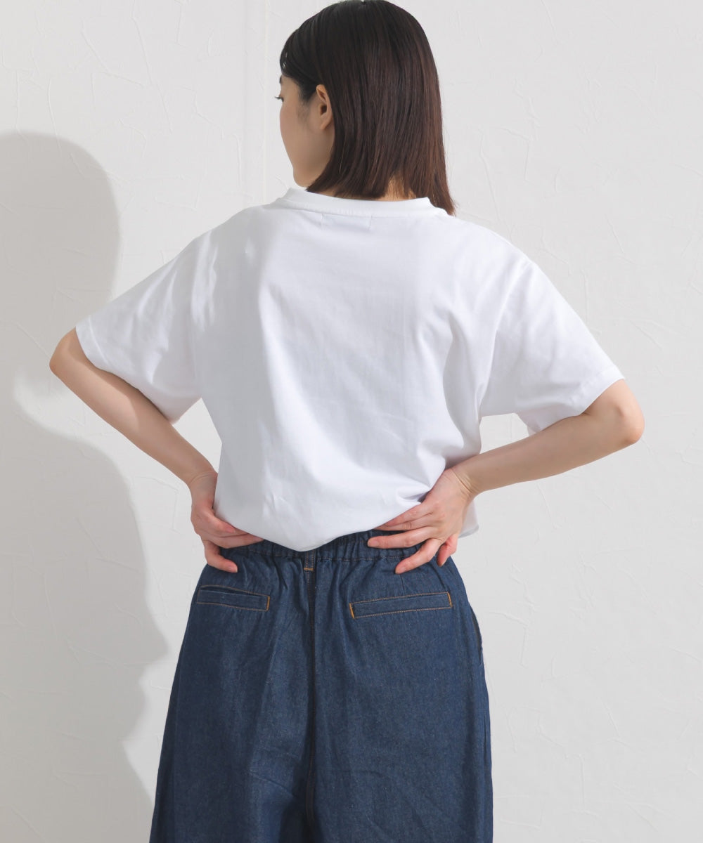 【OMNES】UVカット ロゴプリント半袖Tシャツ WILLIAMSBURG 紫外線遮蔽率99.7％【S450077OMN】