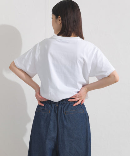 【OMNES】UVカット ロゴプリント半袖Tシャツ WILLIAMSBURG 紫外線遮蔽率99.7％【S450077OMN】