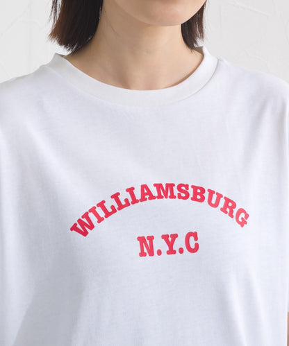 【OMNES】UVカット ロゴプリント半袖Tシャツ WILLIAMSBURG 紫外線遮蔽率99.7％【S450077OMN】