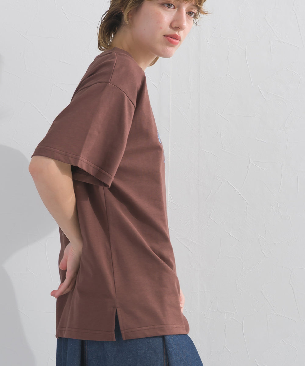 【OMNES】UVカット ロゴプリント半袖Tシャツ WILLIAMSBURG 紫外線遮蔽率99.7％【S450077OMN】