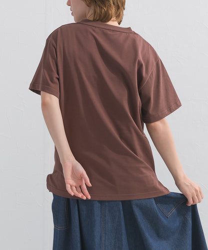 【OMNES】UVカット ロゴプリント半袖Tシャツ WILLIAMSBURG 紫外線遮蔽率99.7％【S450077OMN】