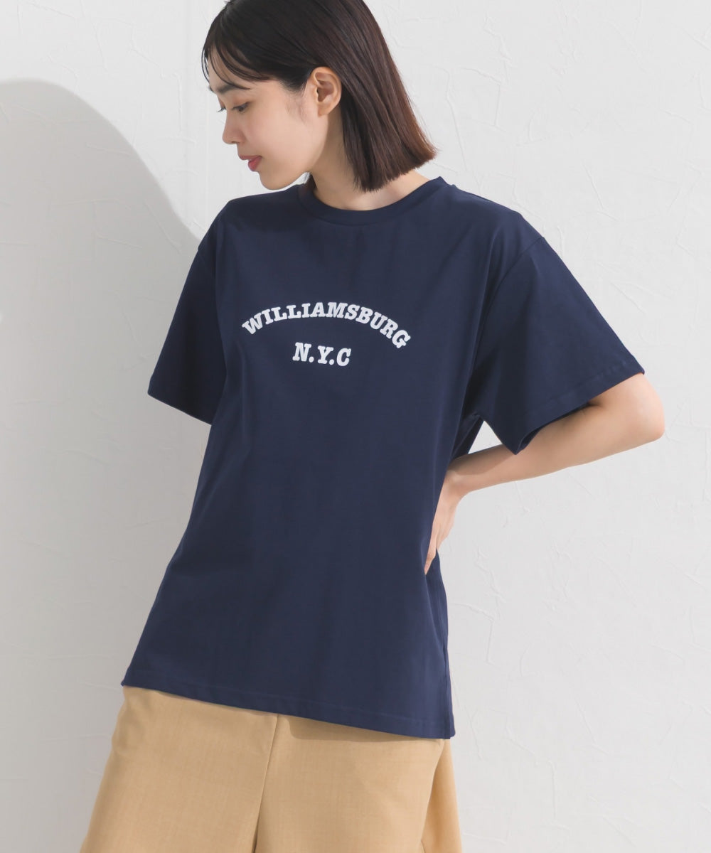 【OMNES】UVカット ロゴプリント半袖Tシャツ WILLIAMSBURG 紫外線遮蔽率99.7％【S450077OMN】