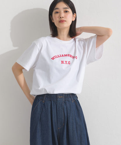 【OMNES】UVカット ロゴプリント半袖Tシャツ WILLIAMSBURG 紫外線遮蔽率99.7％【S450077OMN】