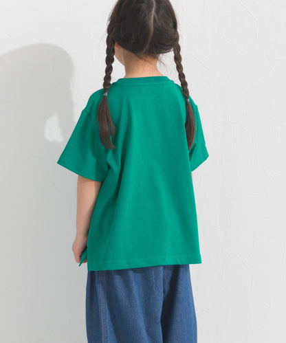 【OMNES】キッズ UVカット ロゴプリント半袖Tシャツ WILLIAMSBURG 紫外線遮蔽率99.7％【S450078OMN】