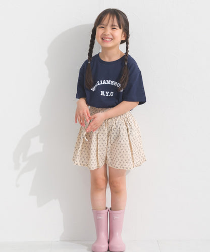 【OMNES】キッズ UVカット ロゴプリント半袖Tシャツ WILLIAMSBURG 紫外線遮蔽率99.7％【S450078OMN】