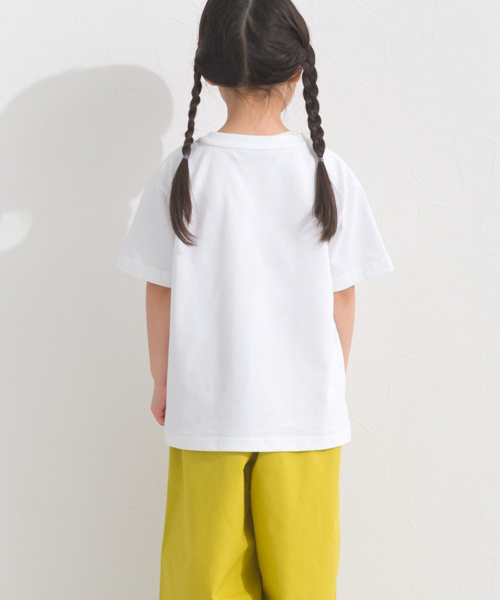 【OMNES】キッズ UVカット ロゴプリント半袖Tシャツ WILLIAMSBURG 紫外線遮蔽率99.7％【S450078OMN】