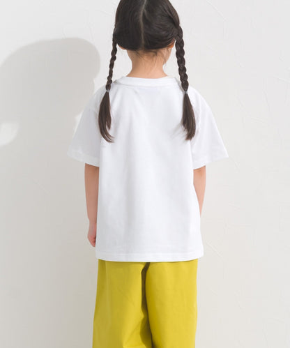 【OMNES】キッズ UVカット ロゴプリント半袖Tシャツ WILLIAMSBURG 紫外線遮蔽率99.7％【S450078OMN】