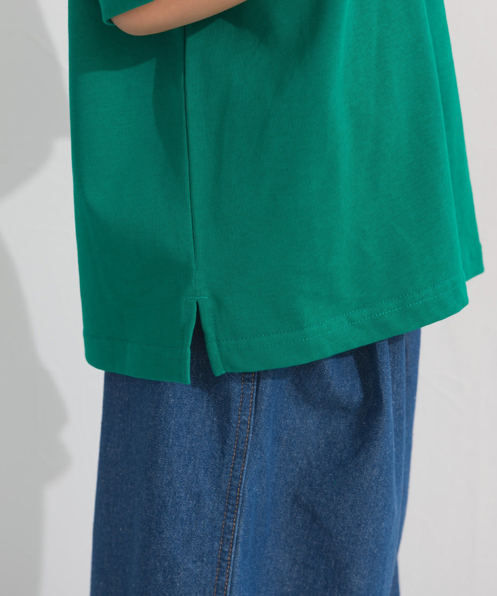 【OMNES】キッズ UVカット ロゴプリント半袖Tシャツ WILLIAMSBURG 紫外線遮蔽率99.7％【S450078OMN】