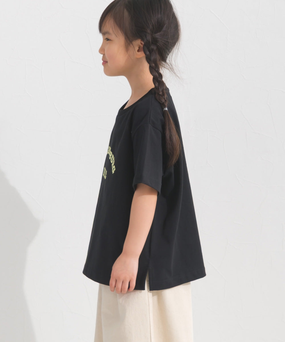 【OMNES】キッズ UVカット ロゴプリント半袖Tシャツ WILLIAMSBURG 紫外線遮蔽率99.7％【S450078OMN】