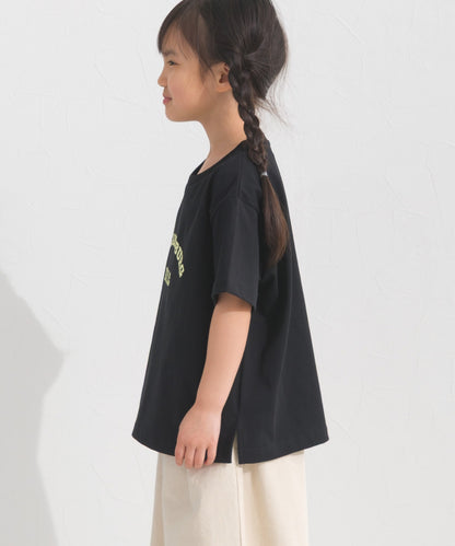 【OMNES】キッズ UVカット ロゴプリント半袖Tシャツ WILLIAMSBURG 紫外線遮蔽率99.7％【S450078OMN】