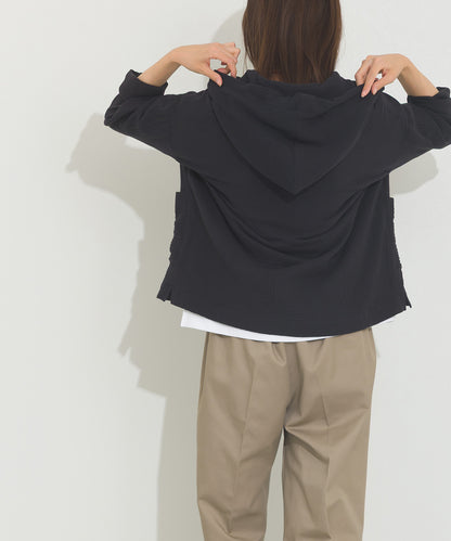 【OMNES】ダブルガーゼフードシャツジャケット【A470027OMN】