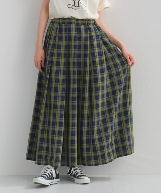 【OMNES】チェックタックイージースカート【A480016OMN】