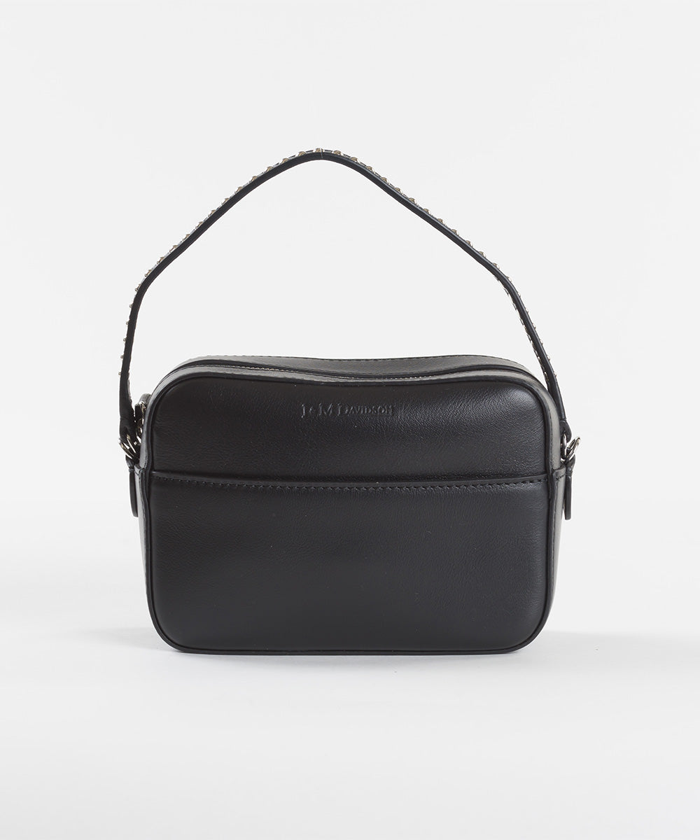 【J&M DAVIDSON】ジェイアンドエム デヴィッドソン TOP HANDLE PEBBLE MINI トップ ハンドル ぺブル ミニ スタッズ 横型ポシェット ショルダーバッグ ハンドバッグ SFLW-1XX-SCXX SLLF-0XX-SCXX 並行輸入品【9902-22018】