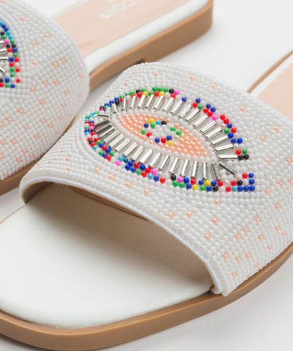 【JOLICOINSport】ビーズ刺繍リゾートサンダル JS-4 ジョリコアンスポーツ【252W203JOS004】