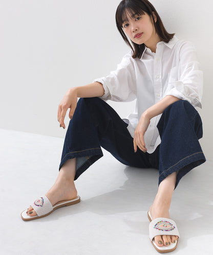 【JOLICOINSport】ビーズ刺繍リゾートサンダル JS-4 ジョリコアンスポーツ【252W203JOS004】