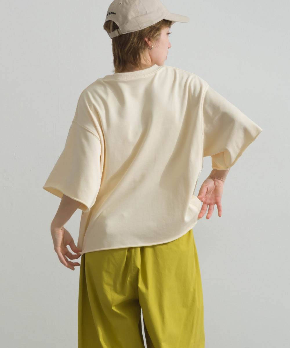 【OMNES】カレッジプリントスウェット半袖Tシャツ【S450034OMN】
