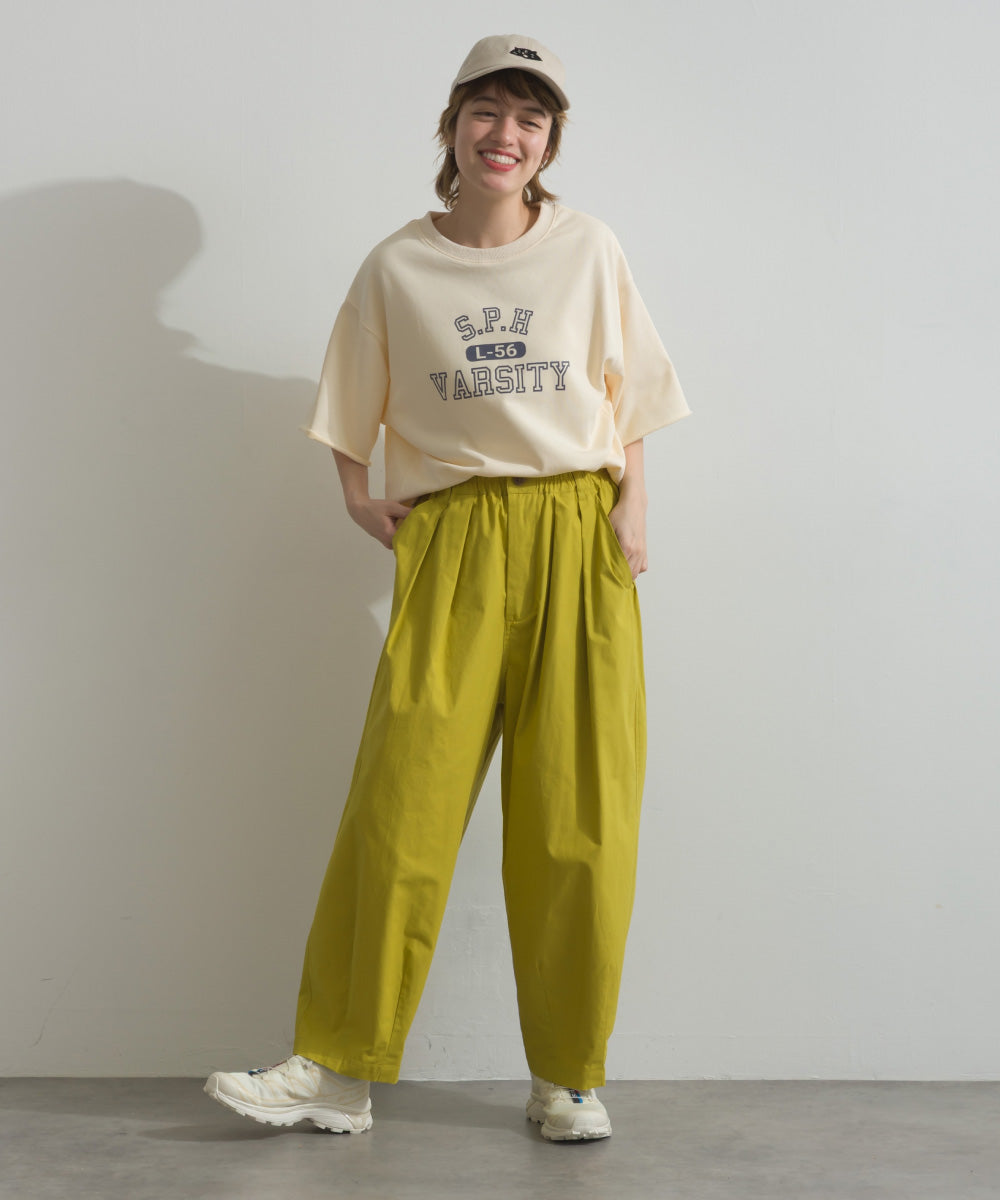【OMNES】カレッジプリントスウェット半袖Tシャツ【S450034OMN】