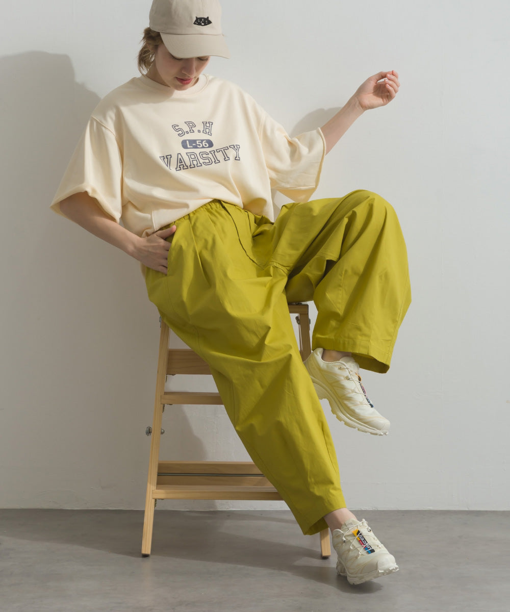【OMNES】カレッジプリントスウェット半袖Tシャツ【S450034OMN】