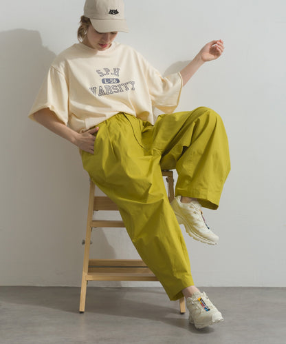 【OMNES】カレッジプリントスウェット半袖Tシャツ【S450034OMN】