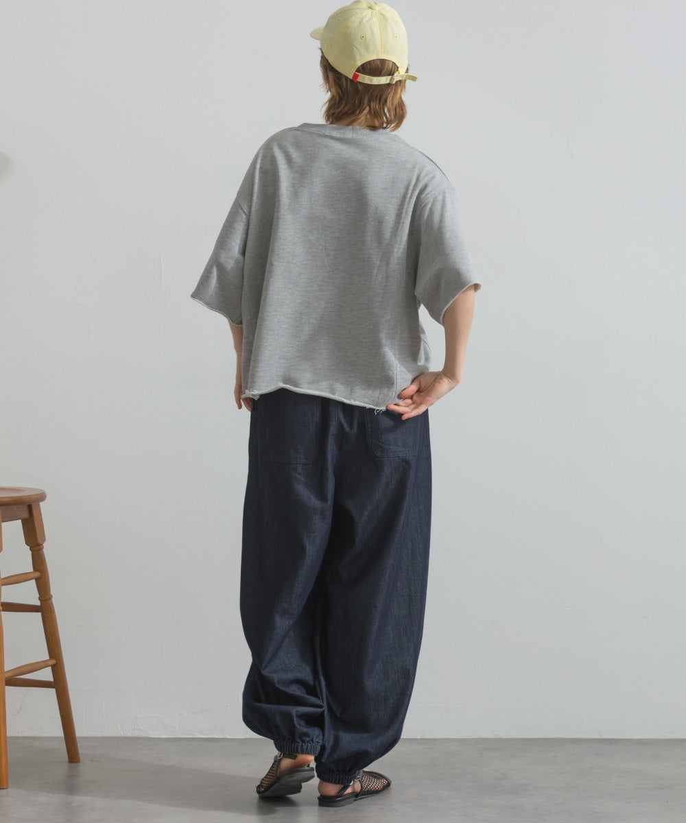 【OMNES】カレッジプリントスウェット半袖Tシャツ【S450034OMN】