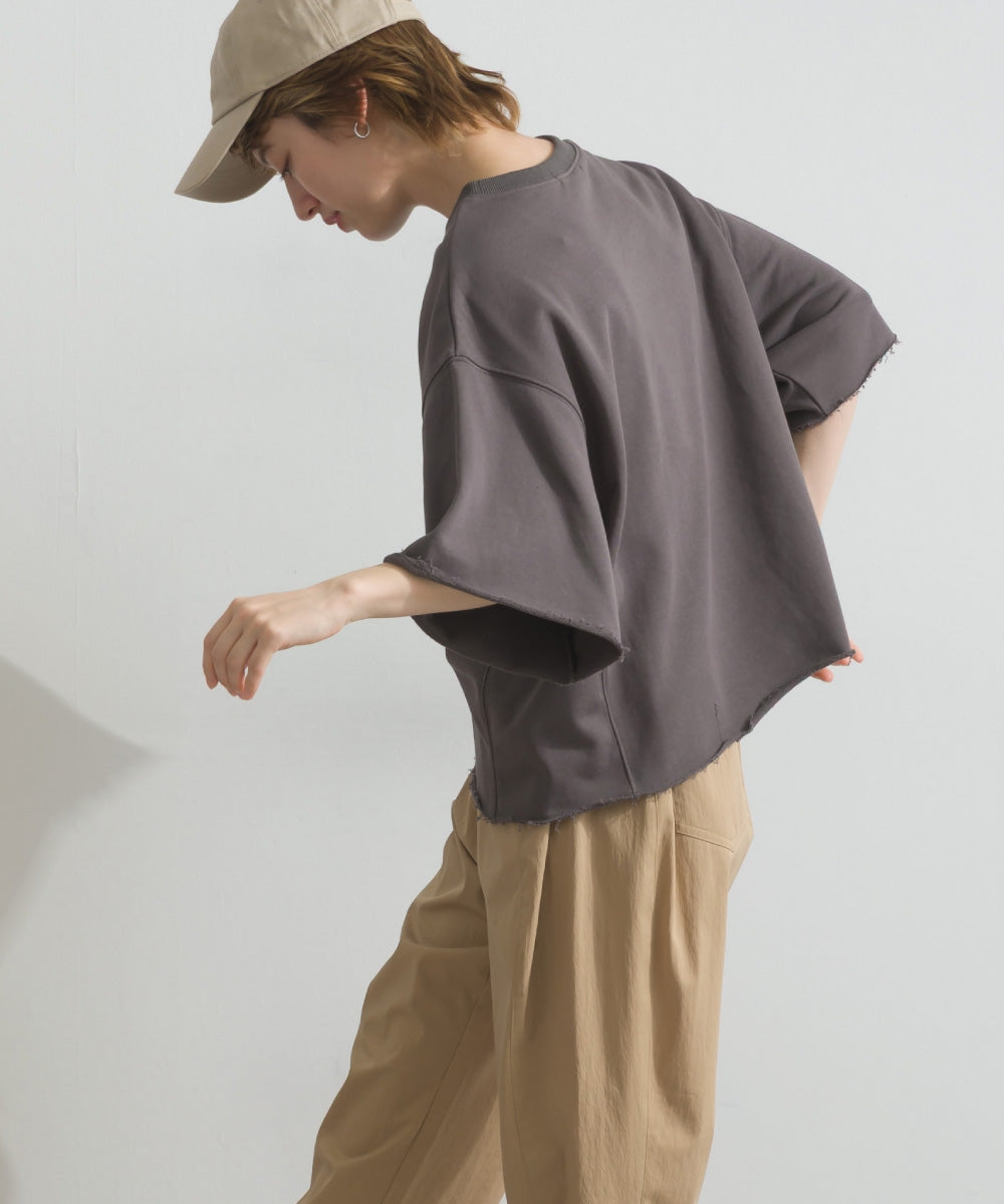 【OMNES】カレッジプリントスウェット半袖Tシャツ【S450034OMN】