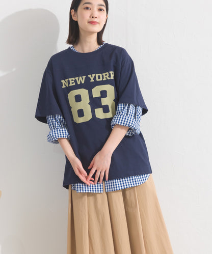 【OMNES】ロゴプリント半袖Tシャツ【S450059OMN】