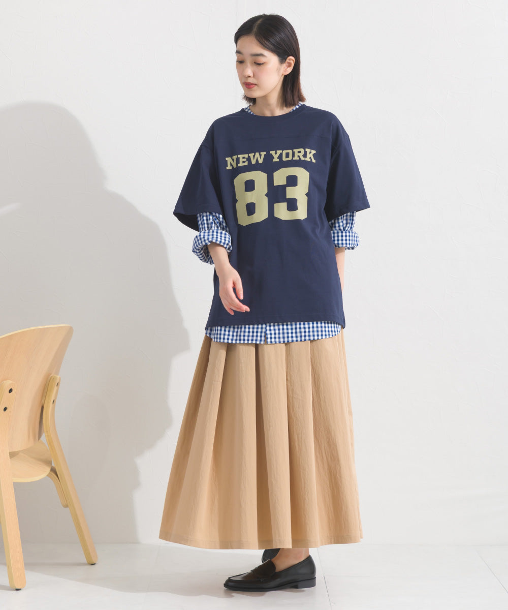 【OMNES】ロゴプリント半袖Tシャツ【S450059OMN】