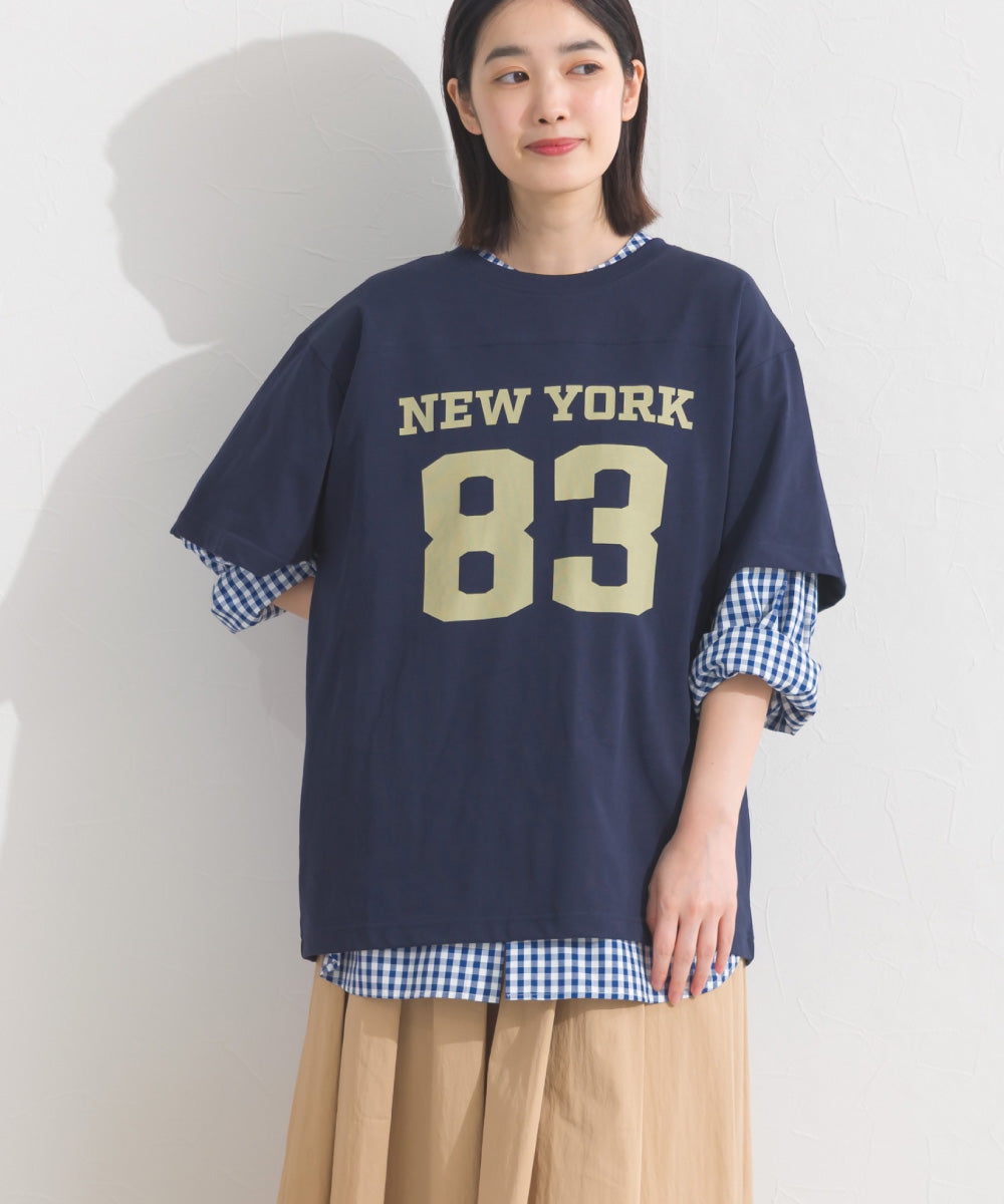 【OMNES】ロゴプリント半袖Tシャツ【S450059OMN】