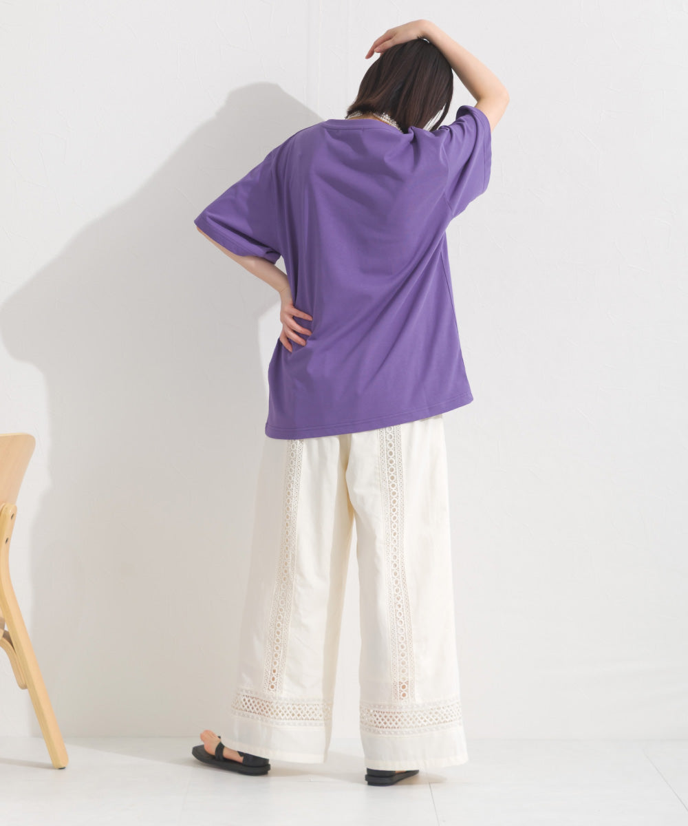 【OMNES】ロゴプリント半袖Tシャツ【S450059OMN】