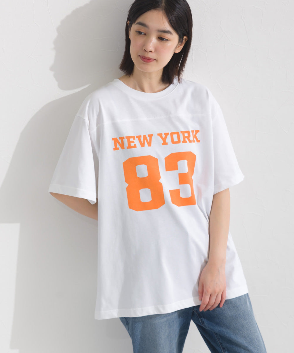 【OMNES】ロゴプリント半袖Tシャツ【S450059OMN】