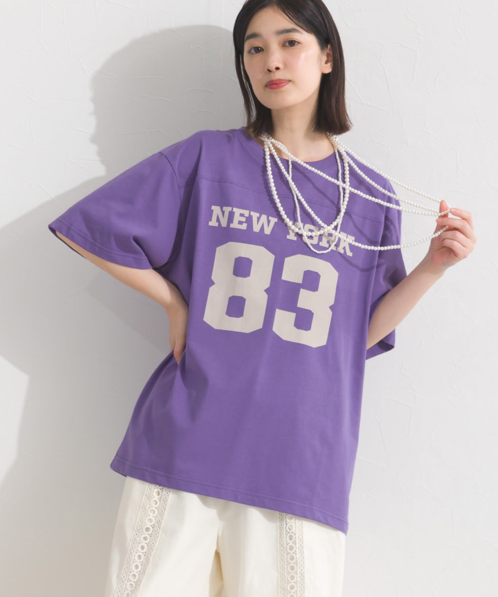 【OMNES】ロゴプリント半袖Tシャツ【S450059OMN】