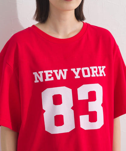 【OMNES】ロゴプリント半袖Tシャツ【S450059OMN】
