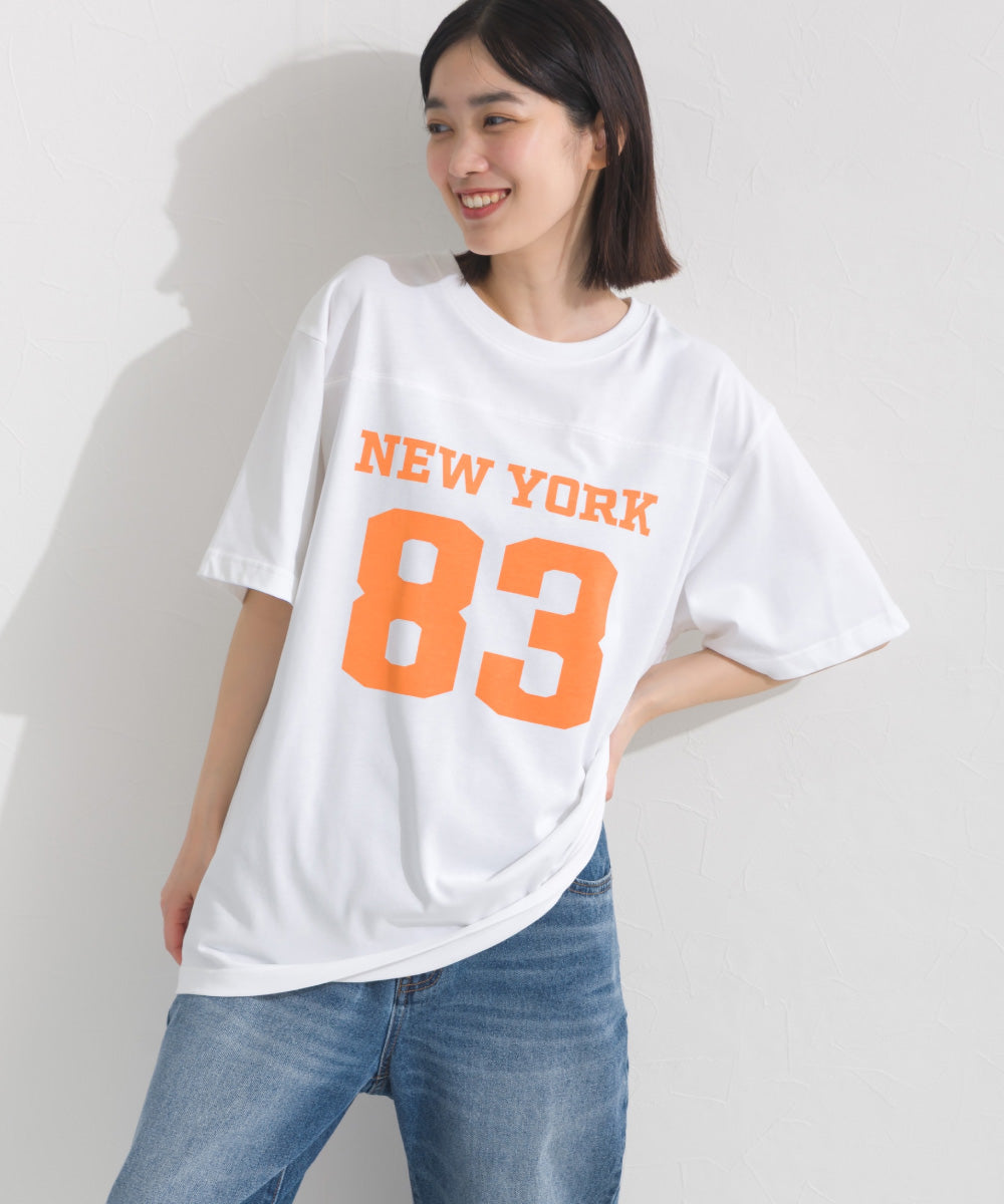 【OMNES】ロゴプリント半袖Tシャツ【S450059OMN】