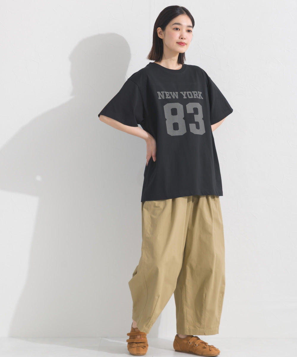 【OMNES】ロゴプリント半袖Tシャツ【S450059OMN】