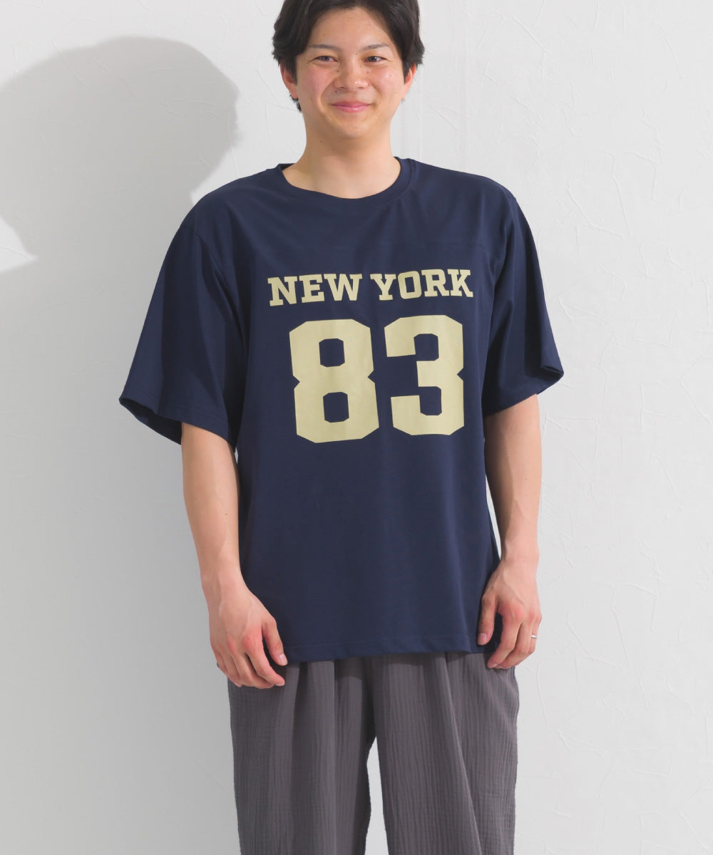 【OMNES】メンズロゴプリント半袖Tシャツ【S450060OMN】