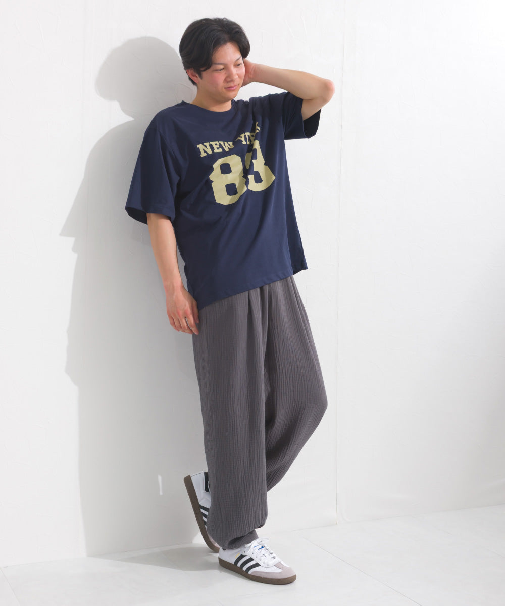 【OMNES】メンズロゴプリント半袖Tシャツ【S450060OMN】