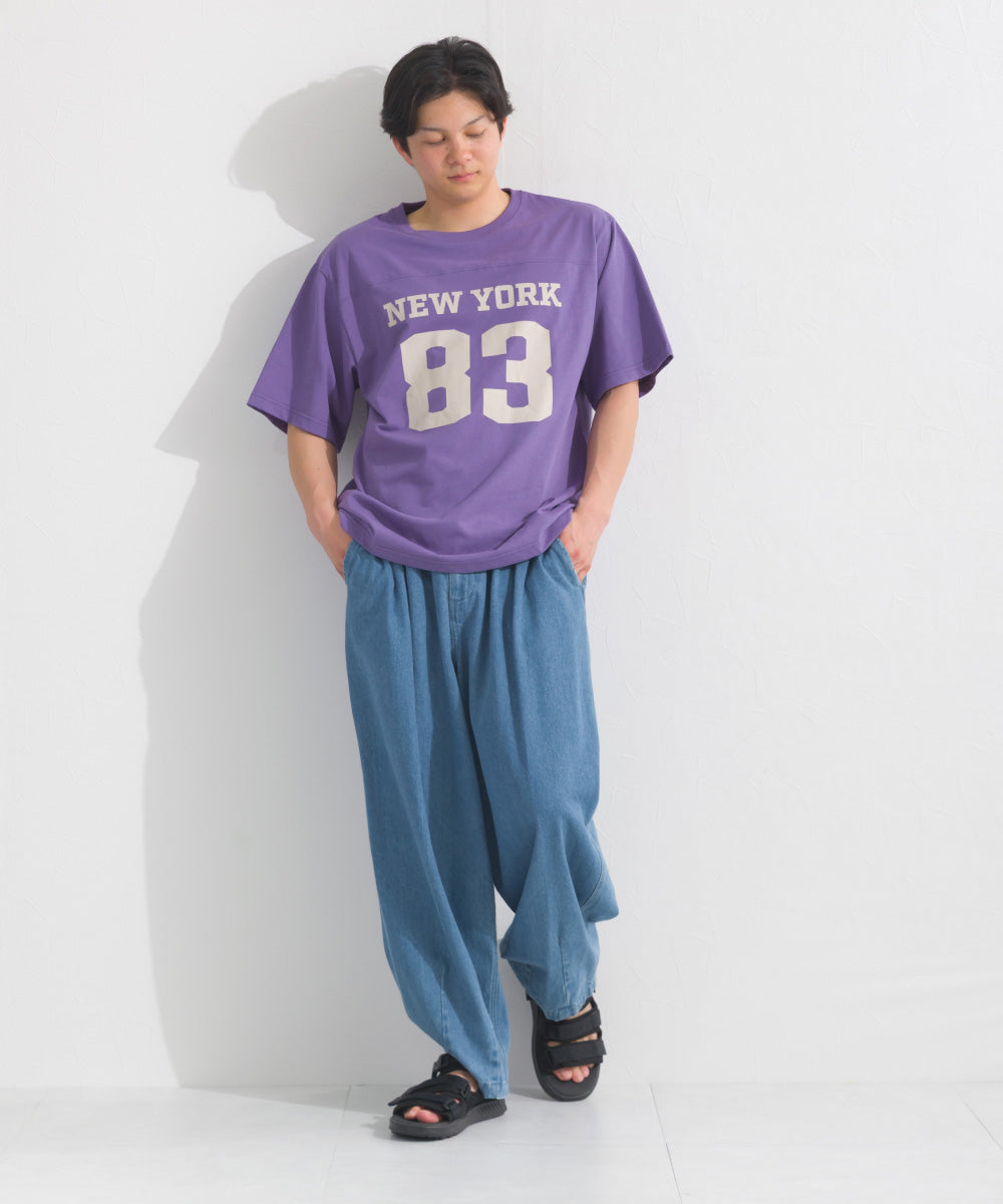 【OMNES】メンズロゴプリント半袖Tシャツ【S450060OMN】
