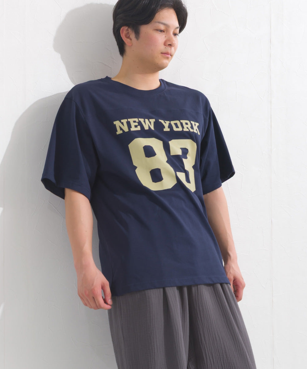 【OMNES】メンズロゴプリント半袖Tシャツ【S450060OMN】