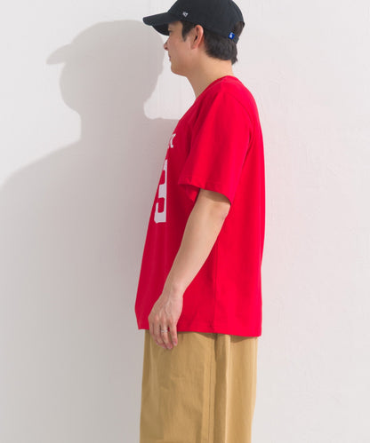 【OMNES】メンズロゴプリント半袖Tシャツ【S450060OMN】